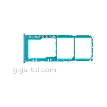 Náhradní díl pro mobilní telefon Samsung Galaxy M21 (M215F) SIM tray zelený, držák, šuplík