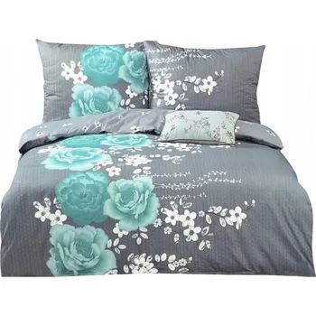 Povlečení Bavlněné saténové povlečení ElWay rozměr 140×200 vzor 4741 Dewa