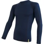 Pánské termotriko s dlouhým rukávem Sensor Doubleface Merino Wool XL deep blue