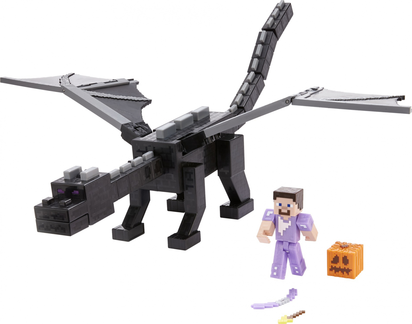 foto Figurka Mattel Minecraft Ultimátní Drak Ender a Steve