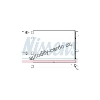Chladič motoru Chladič klimatizace NISSENS 940426