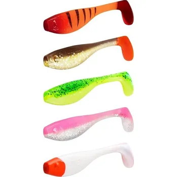 Rybářský háček 5ks - Gumová Nástraha BOMB! Fatty 12cm Mix