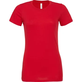 Bella+Canvas Dámské triko Relaxed Jersey Velikost: L, Barva: červená