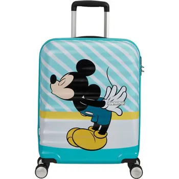 American Tourister kabinový kufr Wavebreaker Disney 55/20 Mickey modrý 85667-8624 blue