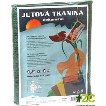 Mulčovací textilie Jutová tkanina 1.3 x 1 m tmavě zelená
