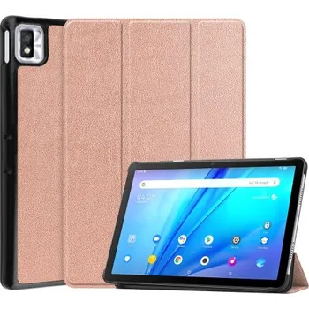 Pouzdro na tablet VSECHNONAMOBIL 38188 LEATHER Zaklápěcí obal pro TCL TAB 10S růžovozlatý