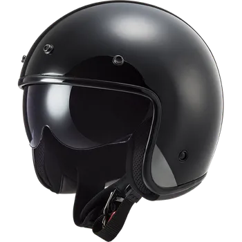 Helma na motorku LS2 OF601 BOB SOLID MATT BLACK XS