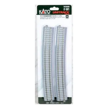 Modelová železnice H0 Kato Unitrack 2-321 zahnutá kolej 4 ks