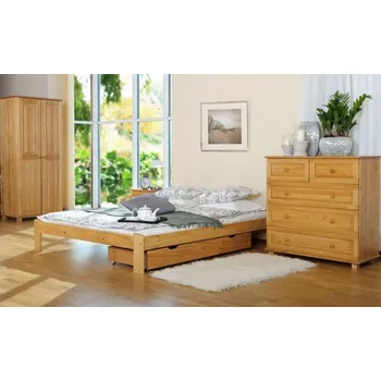 Postel Postel Adam 140 x 200 cm olše masiv borovice