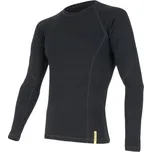 Pánské termotriko s dlouhým rukávem Sensor Doubleface Merino Wool L černá