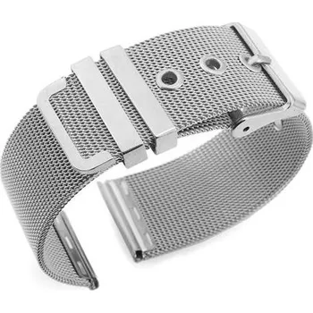 Řemínek na hodinky Deveroux WD026 22 mm stříbrný