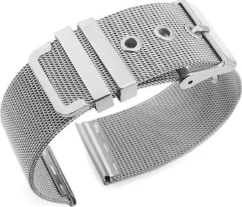 Řemínek na hodinky Deveroux WD026 22 mm stříbrný