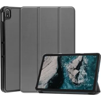 Pouzdro na tablet VSECHNONAMOBIL 37560 LEATHER Zaklápěcí obal Nokia T20 šedý