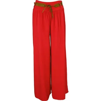 Dámské džíny Letní vzdušné kalhoty - červené - vel. UNI