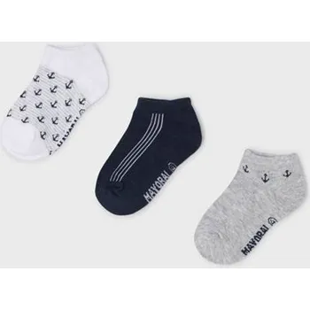 kotníkové ponožky Mayoral 3 páry 10227-59 gris vig velikost 24-25