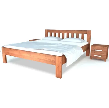 Ložnice Dřevěná Postel Postelia ANY, 200x200 cm, buk o šíři masivu 2.8 cm