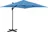 Uniprodo Boční slunečník s náklonem 250 cm, modrý