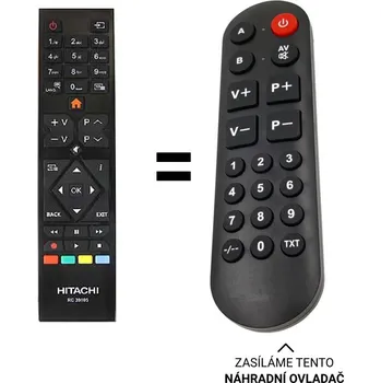 Dálkový ovladač Finlux RC39105, TVF39FHF4660 náhradní dálkový ovladač pro seniory