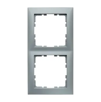 Elektrická zásuvka Rámeček BERKER 10129939 S.1 dvoj. alu 10129939