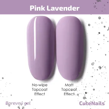 Lak na nehty CuteNails UV Gel True Color: Pink Lavender - 8 ml