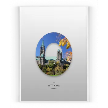 Plakát Plakát / Obraz Ottawa A4 - 21 x 29,7 cm Pololesklý saténový papír