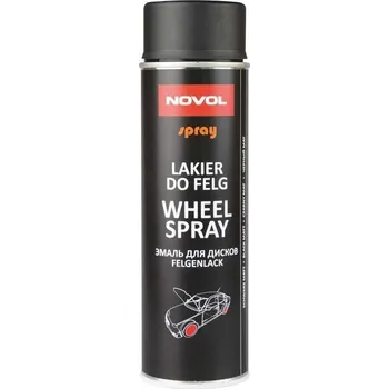 Barva ve spreji NOVOL lak WHEEL černý mat sprej 500ml (34122.00500)