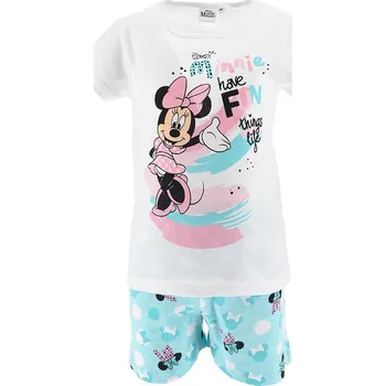 Dívčí pyžamo SUN CITY Dětské pyžamo Minnie Mouse Fun bavlna tyrkysové Velikost: 128 (8 let)