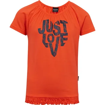 Dětská móda Dívčí triko s krátkým rukávem SAM 73 JAYLENE GT 565 SVĚTLE ORANŽOVÁ 164