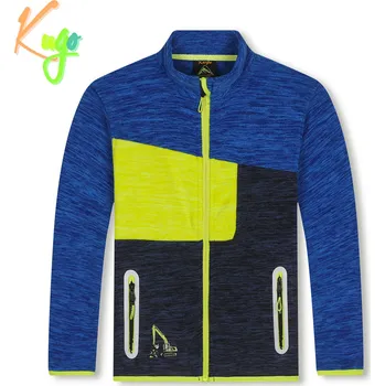 Chlapecká mikina Chlapecká flísová mikina - KUGO FM8777, modrá / signální Barva: Modrá, Velikost: 98