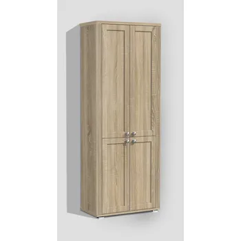 Šatní skříň Nabytekmorava Předsíňová skříň retro PRE 24 vysoká Korpus / dvířka: dub sonoma
