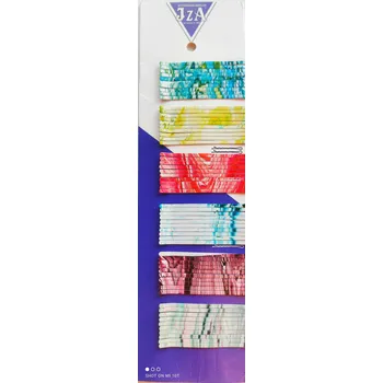 VÝPRODEJ: Jza Širší sponka do vlasů, barevná. 7cm - 60 ks