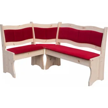 dřevěná rohová jídelní lavice z masivního dřeva borovice NAR-04 metdrew