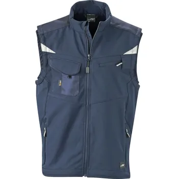 Daiber Pracovní softshell vesta Workwear Softshell Vest JN845 Barva: Modrá námořní - Modrá námořní, Velikost: 5XL