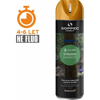 Barva ve spreji Značkovací sprej Nefluorescenční STRONG MARKER - Oranžový sprej Strong Marker balení 12x500ml