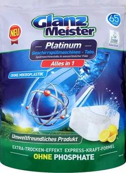 Tableta do myčky Glanz Meister Platinium All in 1 Lemon 65 ks