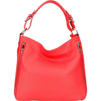 Kabelka Kožená dámská kabelka Romina červená