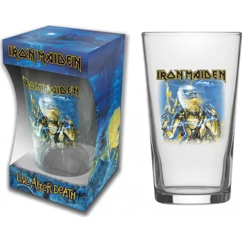 Sklenice sada sklenic na pivo Iron Maiden - Live after death