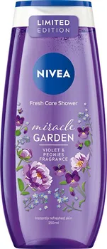 Sprchový gel Nivea Miracle Garden Violet & Peonies sprchový gel 250 ml