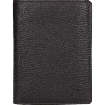 Peněženka Kožená pánská peněženka Lerros Fredy - tmavě hnědá