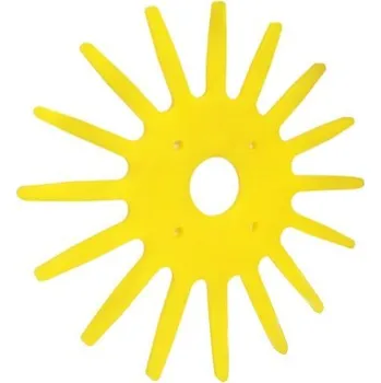 Příslušenství k zahradní technice Hvězdice plečky 401 mm, 73 Shore A