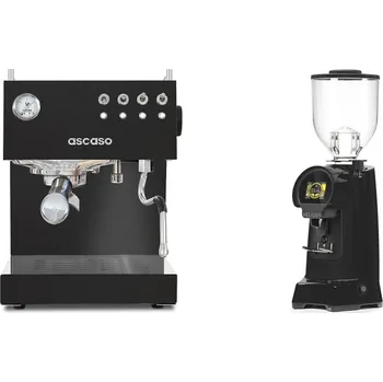 Kávovar Ascaso Steel DUO, Black + Eureka Helios 65, black