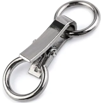 Ozdobné zapínání 21x60 mm, barva 2 nikl černý