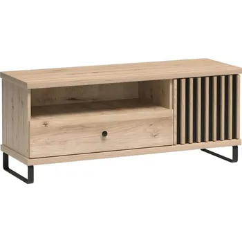 Obývací stěna Televizní stolek na nohách 1D1S BARBUS dub artisan/černá