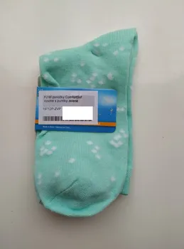Dámské ponožky FootJoy W ponožky ComfortSof - vysoké s puntíky zelené