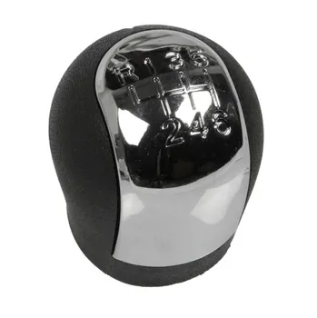 Hlavice řadicí páky Hlavice řadící páky Opel Vectra C, Signum, Corsa C, Meriva kožená černá/bílá/chrom