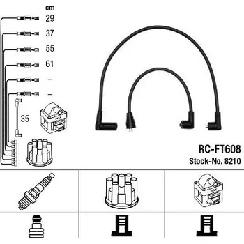 Zapalovací kabel Sada kabelů pro zapalování NGK 8210