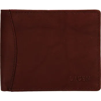 Peněženka Pánská kožená peněženka Lagen Felixe - hnědá