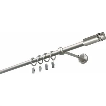 Garnýž Garnýž kovová 220 cm jednořadá 19 Cylinder crystal satina