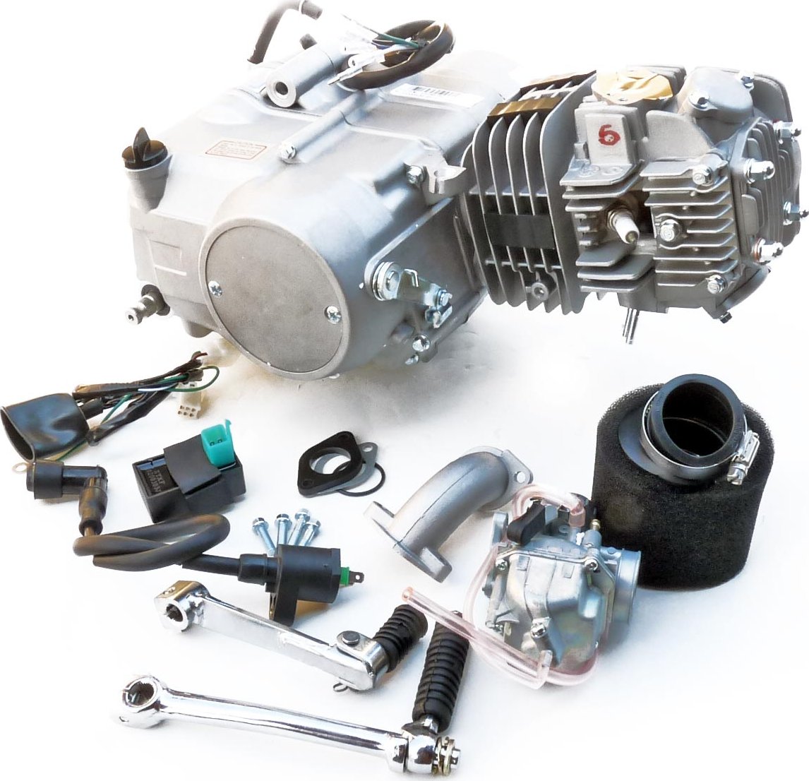 foto Motor pro motocykl Stomp Pitbike motor Stomp Lifan 125 s příslušenstvím