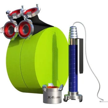 Zavlažování X-flame Hadice pro 60 m XTECH - sada se spojkou ROT Supra (4 x spec.slitina) délka hadice 10m Spojky ROT -otočné gumky